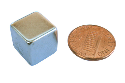 Neodymium Cube Magnet, 1/2 inch