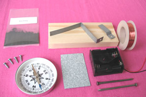 Materials of Electromagnet Science Set.
