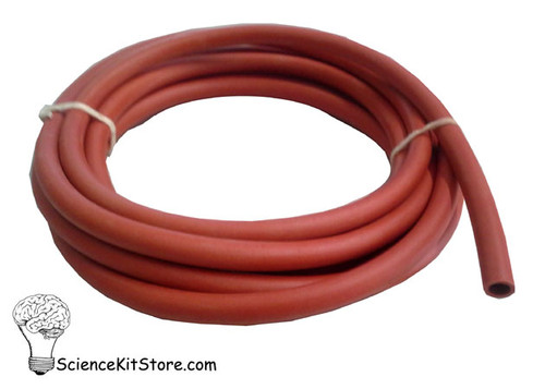 Rubber Tubing ID=1/4, Wall=1/16, 10 feet roll, Red