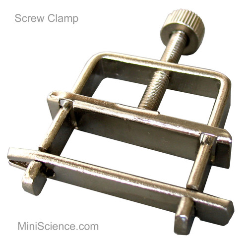 Screw clamp for laboratory use