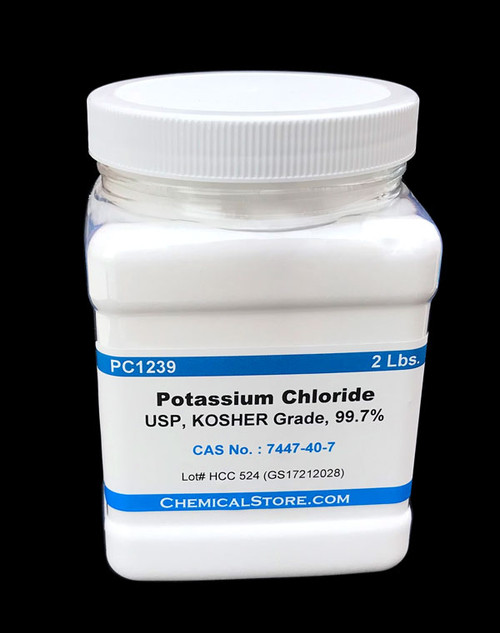 A purified grade of granular Potassium Chloride refined to meet United States Pharmacopeia and Food Chemicals Codex Standards.