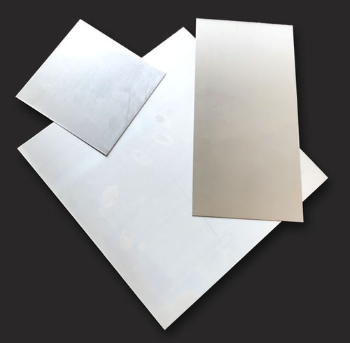 Zinc Plate, One Square Foot (12" x 12"), Thickness 0.030" or 0.75 mm, 