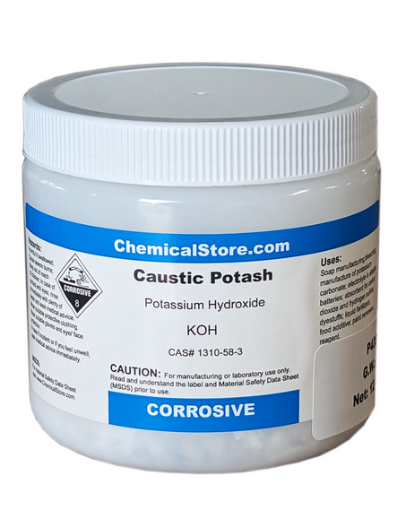 Potassium Hydroxide Flakes (Caustic Potash) 25KG - The Vintner Vault
