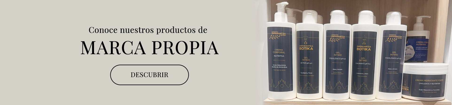 Marca propia en Farmacia enparantza botika en Balmaseda