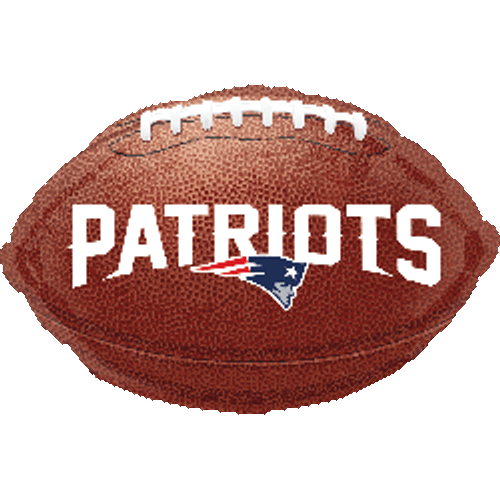 18" NFL New England Patriots Football Shape Helium Foil Balloons 1ct #26147