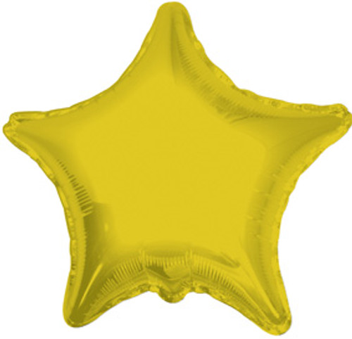 9" Mini Gold Star Foil Balloon Air Fill Only (5 PACK) #17574-09