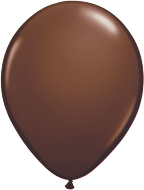 5" Qualatex Chocolate Brown Latex Balloons 100Bag #68776-5