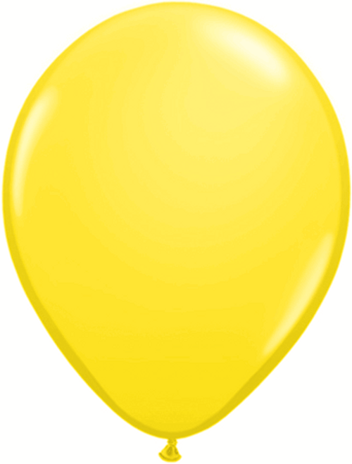 11" Qualatex Yellow Helium Latex Balloons 100 Bag #43804-11