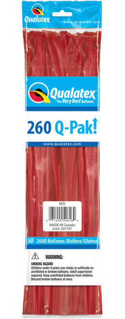 260q pak red 260 twisting balloons