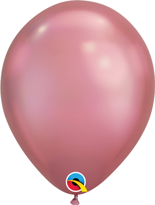 11" Qualatex Chrome Mauve Latex Balloons 100ct #58275