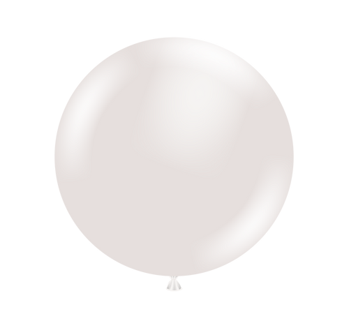 24" inch pearl white balloons