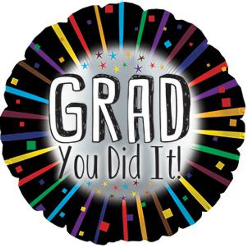 18" Grad You Did It!! Graduation Balloon (5 Pack)#114112