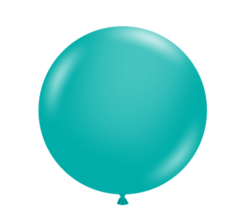 teal balloons