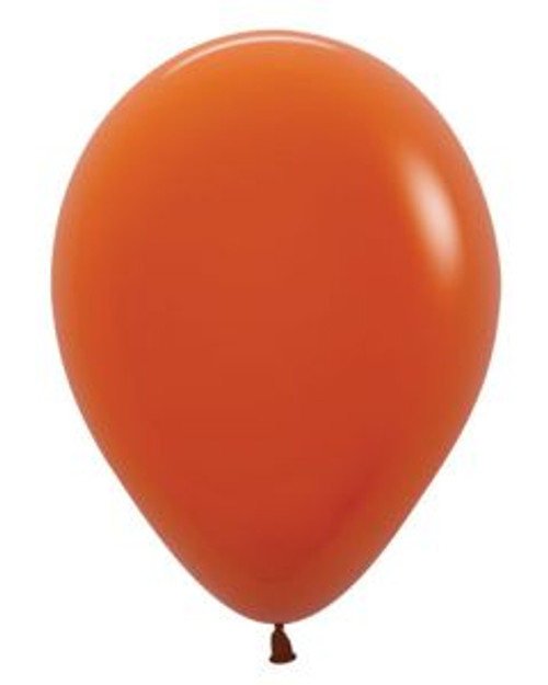 11" Sempertex Deluxe Sunset Orange Latex Balloons 100Bag #53528