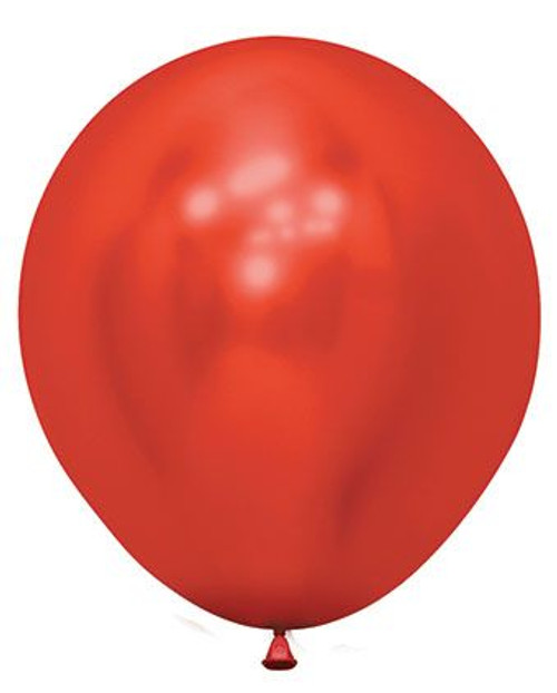 18" Sempertex Reflex Red Latex Balloons 15 per Bag #55855