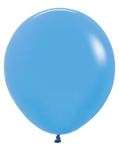 24" Sempertex Neon Blue Latex Balloons 1ct  #59054