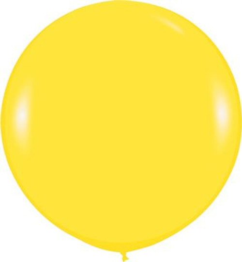 24" Sempertex Fashion Yellow Latex Balloons 1 count #59005