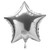 36" Silver Foil Star Foil Helium Balloon 1ct #34013