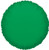 4" Green Circle Foil Balloon Air Fill Only (5 Pack) #34052