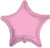 4" Pink Star Foil Air Fill Only Balloon (5 PACK) #34020-04