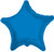 9" Mini Blue Star Foil Balloon Air Fill Only (5 PACK) #17351-09