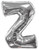 34" Silver Letter Z Balloon #15255-34S