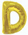 gold letter balloons-gold letter d balloon