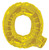 gold letter balloons letter q balloons