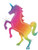 LARGE SHAPE GLITTER HOLOGRAPHIC RAINBOW UNICORN 54"  #35700P