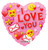 9" I Love You Heart Shape Emoji Air Fill Only Foil Balloon (5 Pack) #15161-09