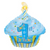 18" Happy 1st Birthday Cupcake Shape Helium Foil Balloon (5 Pack)#414068