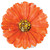 18" Orange Rhinestone Daisy Helium Foil Balloon (5 Pack)#15757