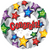 18" Congrats White With Stars Foil Helium Balloons (5 Pack) #114543