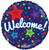 18" Welcome! Helium Foil Balloon (5 Pack)#19694