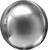 21" ORBZ Shiny Silver Spherical Round Balloon (3 Pack) #39101
