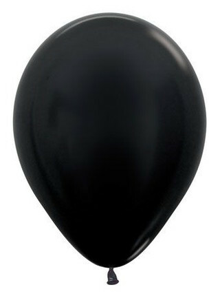 SEMPERTEX BALLOONS-METALLIC BLACK