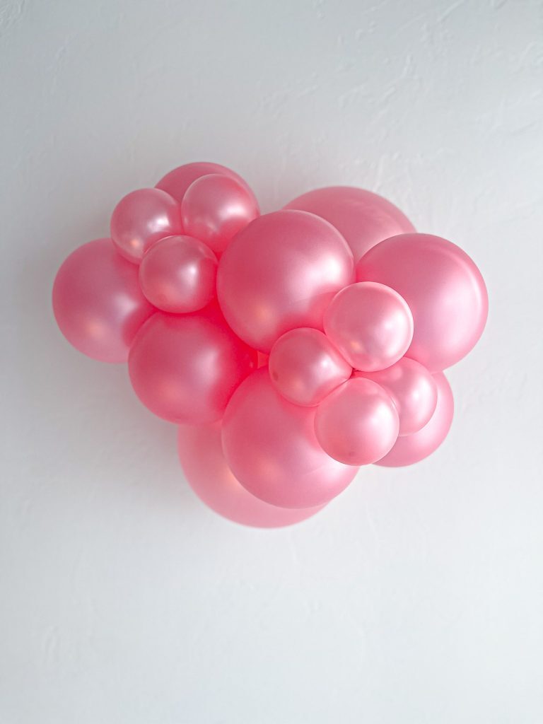 tuftex balloons shimmering pink