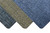 corners of three stacked Desk Chair Mats. Top one looks like blue denim, second is a tan fabric, and bottom is a grey denim color. corners of three stacked Desk Chair Mats. Top one looks like blue denim, second is a tan fabric, and bottom is a grey denim color.