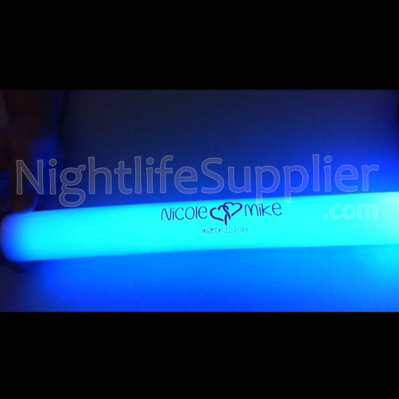 Custom LED Light Up Flashing Foam Stick Batons - Personalized Sticks