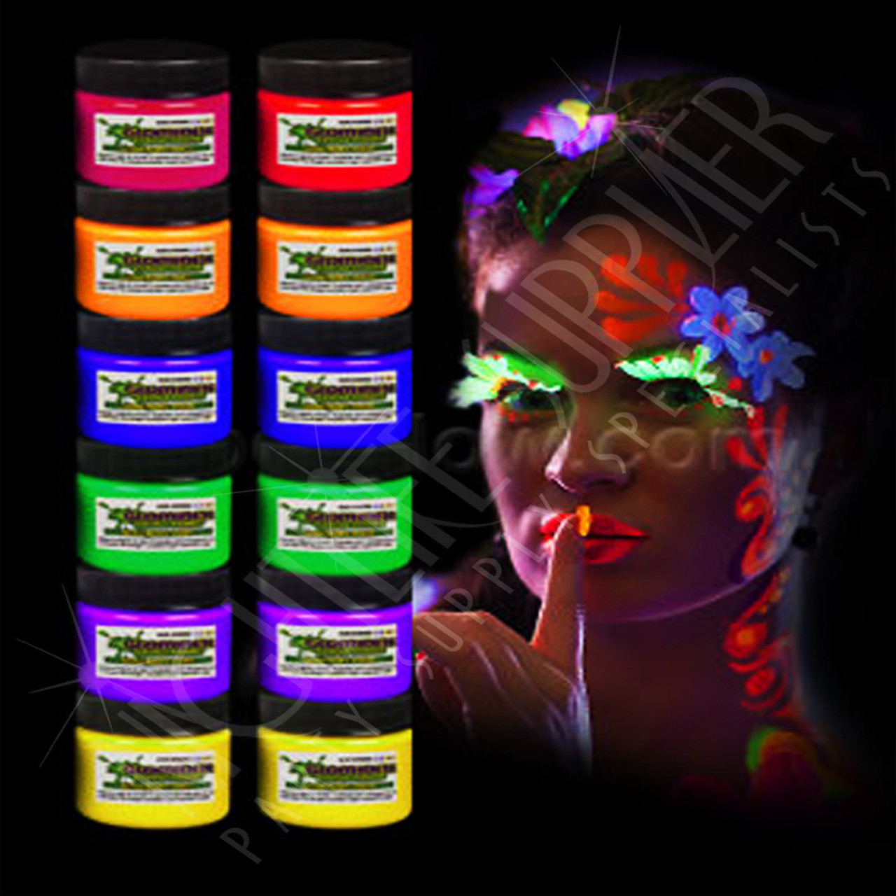 Nightlife Supplier  Assorted Glow Paint