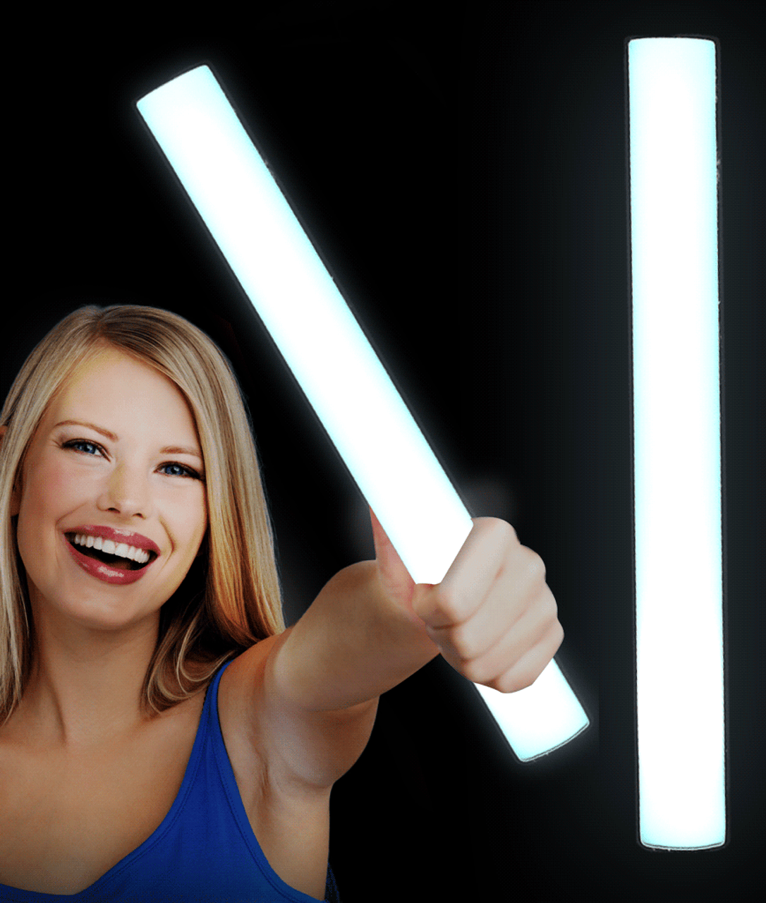 Nightlife Supplier  Branded LED Glow Foam Batons