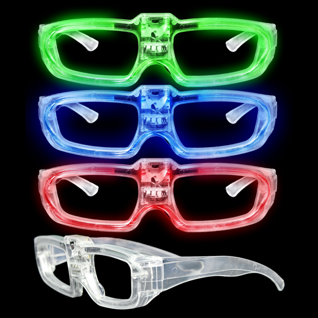LED Sound Activated Eye Glasses- Assorted