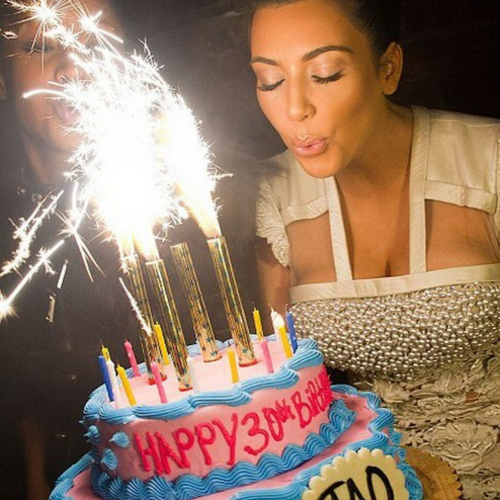 Celebrate your birthday with our big cake sparklers