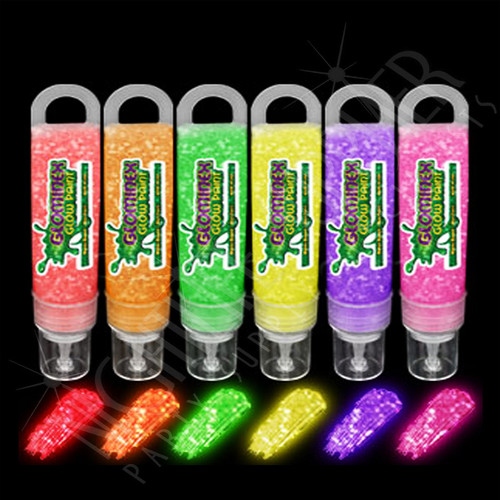 Glitter Glow Paint 1 oz Tubes Assorted Colors