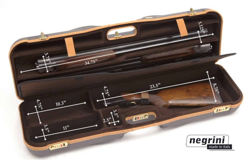 Negrini OU/SxS 3 Barrel Set Shotgun Case – 1646LR-3C/4732 - Clay