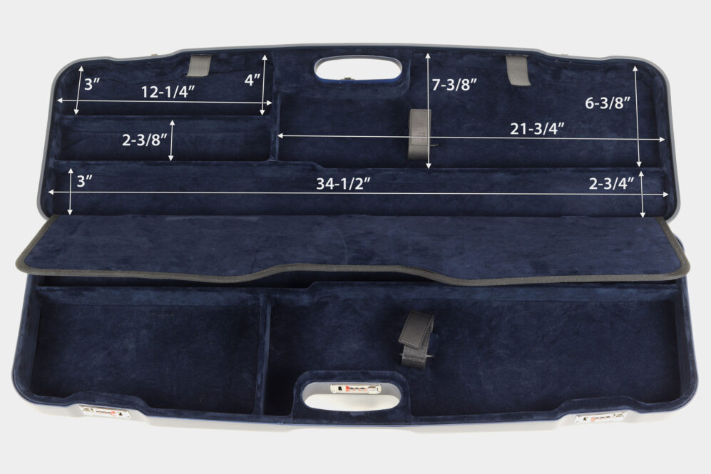 Negrini OU/SxS Two Shotgun Travel Case– 1622LR-2F/5135 - Clay