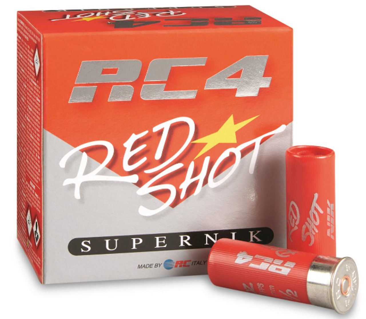 RC 4 Red Shot SuperNik, 12ga, 1oz, 1290FPS, #7.5, Nickel