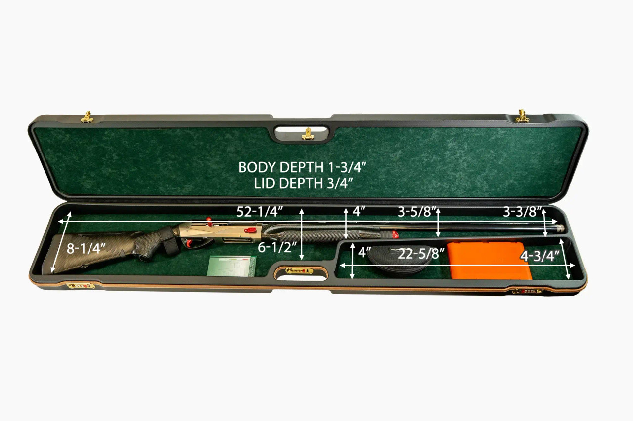 Negrini 1636LXX/2433: FULL LENGTH Semi-Auto/Pump Shotgun Hard Case
