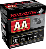 Winchester AA International Target 12ga 2.75" 7/8 oz 1325 fps #7.5 CASE- 250rds