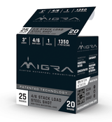 Migra Ammunitions Steel 20ga 1oz 4-6 Shot 3" 1350FPS Case - 250rds